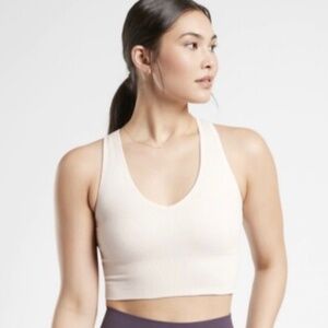 Athleta Aurora crop ribbed tank camisole Nwot